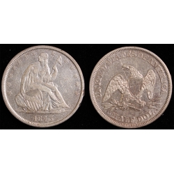 1843 Seated Liberty Half, AU Details